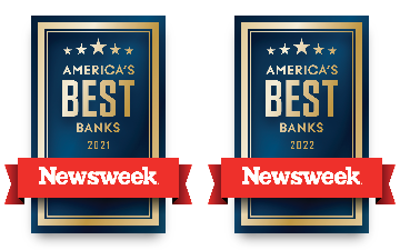 America's Best Bank 2021 and 2022 - Newsweek